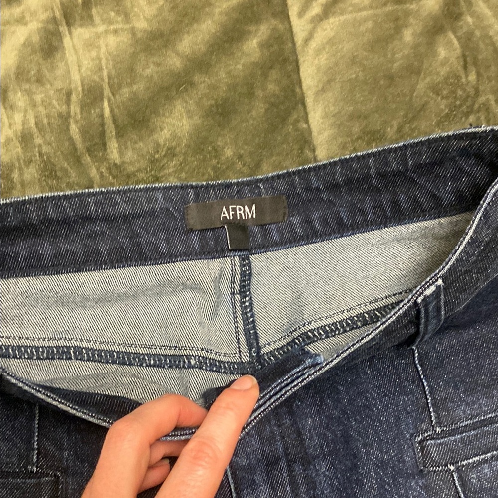 AFRM High Rise Denim Capri - Picture 6 of 9